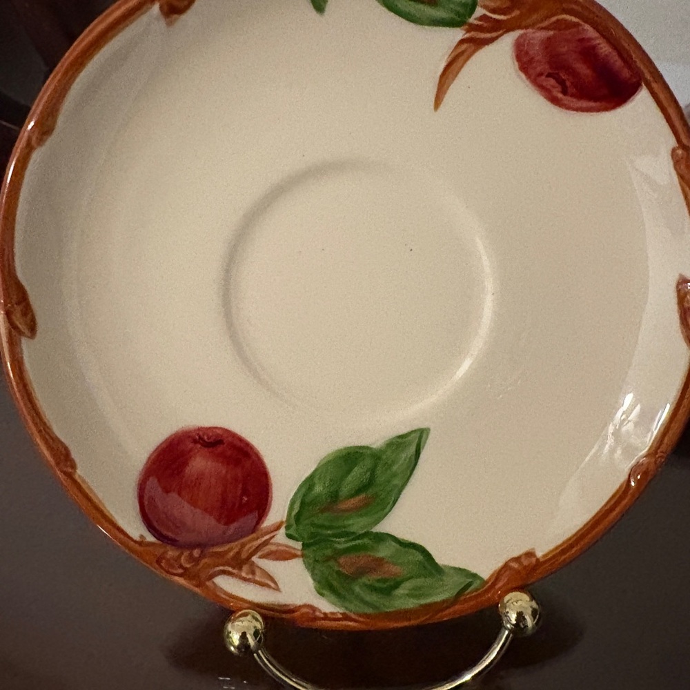 FRANCISCAN APPLE COLLECTION (REPLACEMENT) SET OF TWO SAUCERS $10.00